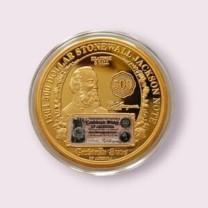Confederate Banknotes of the Civil War $500 Jackson Note  Commemorative coin